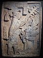 Maya relief of royal blood-letting (Yaxchilan lintel 24), Mexico, about AD 600-900.